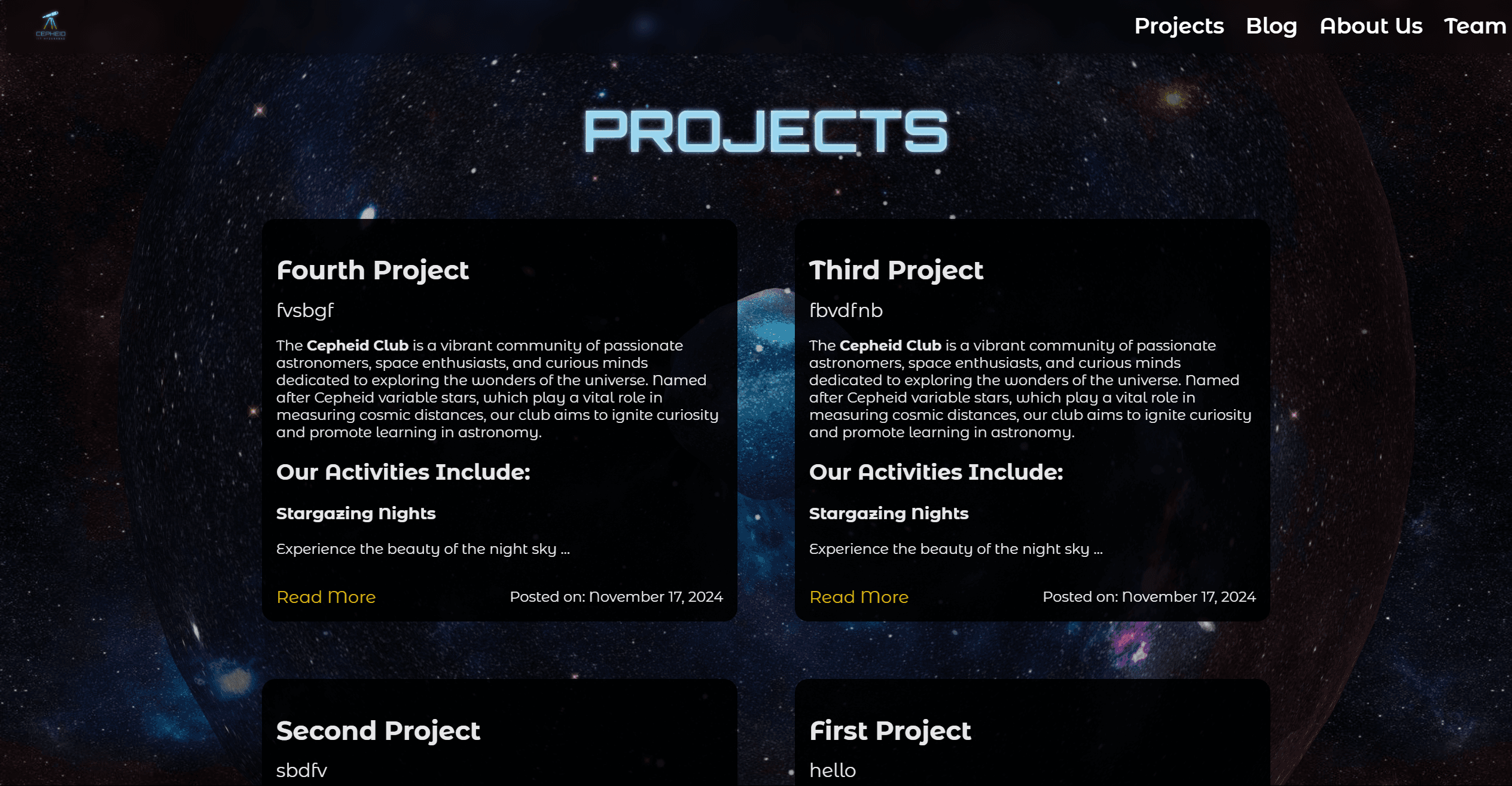 Cepheid IITH Web Page screenshot 2